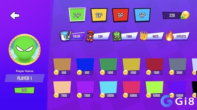 Người chơi có thể mua trang bị giá rẻ trong Stickman Party 2 3 4 MiniGames